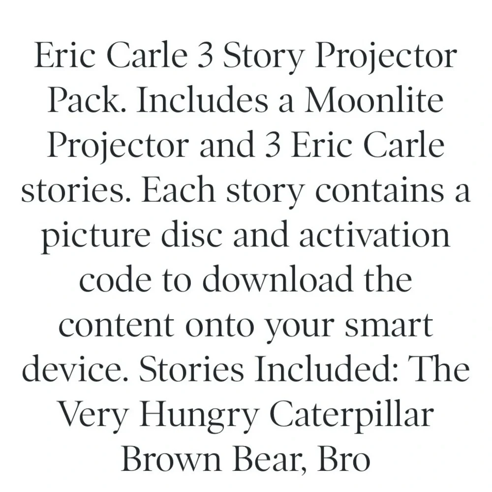 Moonlite Storytime Projector Eric Carle 3 Story Pack Very Hungry Caterpillar - Picture 7 of 7